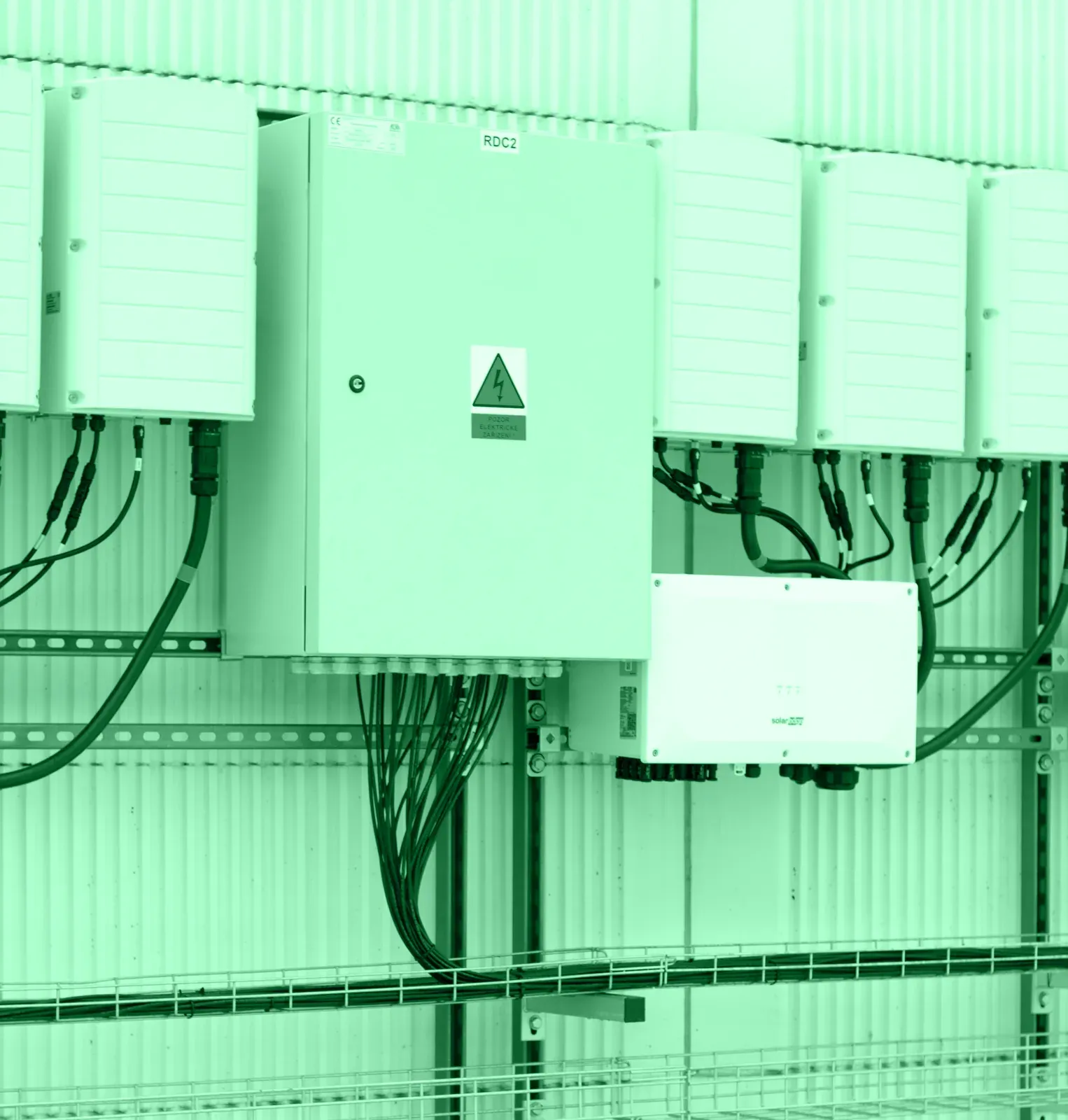 Střídače fotovoltaické elektrárny